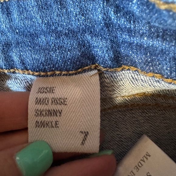 Eunina Women Size 7 Distressed Blue Jeans - Picture 4 of 7